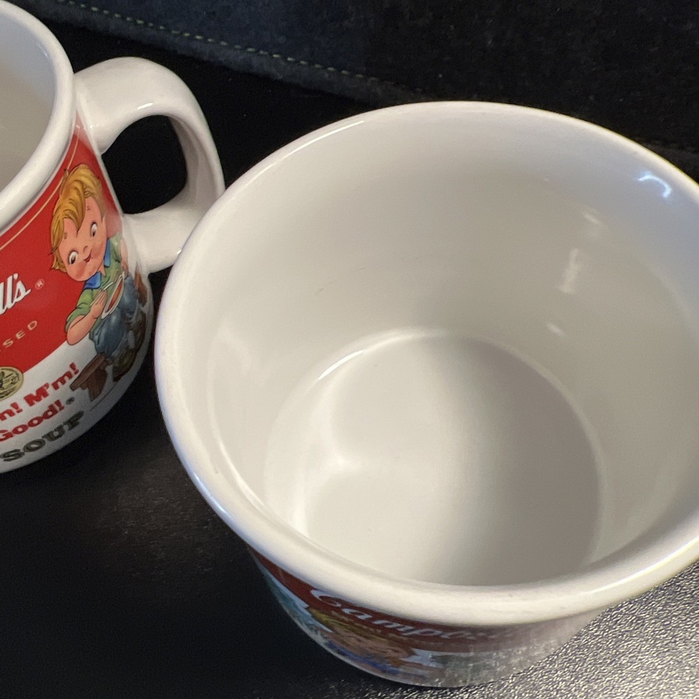 1999 Campbell's Homestyle M'm M'm Good Soup Bowl Mugs Westwood Vintage Set Of 2 - Picture 8 of 13